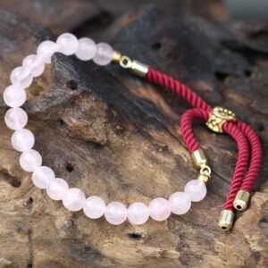 Pulsera cuarzo rosa